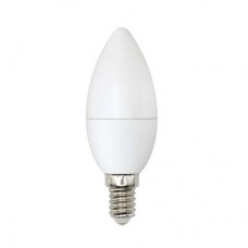 Лампа светодиодная LED-C37-6W/WW+NW/E14/FR PLB01WH форма свеча мат. Bicolor свет теплый бел. упак. картон Uniel UL-00001570