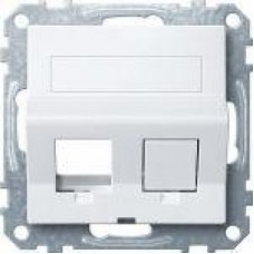 Плата наклонная для Keystone RJ45 Merten активно бел. SchE MTN4568-0325