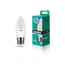 Лампа светодиодная LED8-C35/845/E27 8Вт свеча 4500К бел. E27 750лм 170-265В Camelion 12390