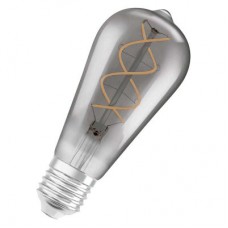 Лампа светодиодная филаментая Vintage 1906 LED CL Edison SMOKE 15 non-DIM 5Вт 818 тепл. бел. E27 дым. OSRAM 4058075269941