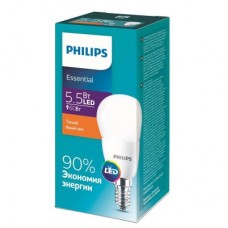 Лампа светодиодная ESSLEDLustre 5.5-60Вт E14 827 P45ND RCA Philips 929001960107 / 871869961443000