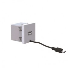 Источник питания USB 5VDC 45х45мм алюм. Simon Connect K126A-8