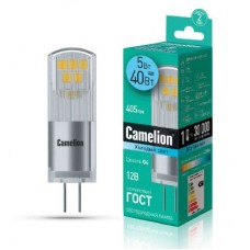 Лампа светодиодная LED5-G4-JC-NF/845/G4 5Вт 12В AC/DC Camelion 13750