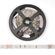 Лента светодиодная ULS-Q911 5050-30LED/m-8mm-IP20-DC12V-7.2W/m-5M-RGB 7.2Вт/м (уп.5м) VOLPE UL-00000945