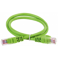 Патч-корд кат.6 UTP PVC 10м зел. ITK PC02-C6U-10M