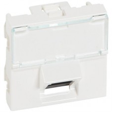 Механизм розетки комп. СП Mosaic 2мод. RJ45 UTP CAT.5 45град. Leg 076501