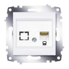 Механизм розетки комп. 1-м Cosmo (RJ45 CAT.6 + гнездо) бел. ABB 619-010200-247