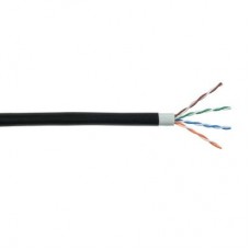 Кабель связи витая пара U/UTP кат.5е 4х2х24AWG solid LSZH/LDPE чер. ITK LC3-C5E04-189