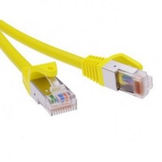 Патч-корд экранированный CAT6 F/UTP 4х2 LSZH желтый 2м