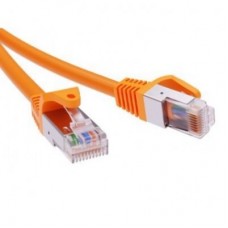 Патч-корд экранированный CAT6A F/UTP 4х2 LSZH оранжевый 7м