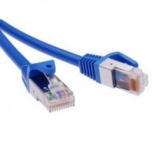 Патч-корд экранированный CAT6 F/UTP 4х2 LSZH синий 5м