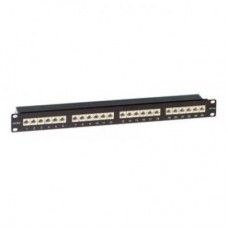 Патч-панель экранированная 19дюйма 1U CAT6A RJ45 LSA 24 порта