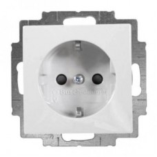 Розетка Schuko Basic 55 16А 250В винт. клеммы альпийский бел. ABB 2CKA002011A6155