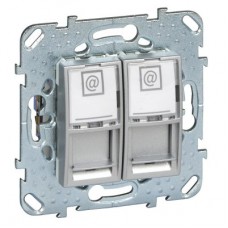 Механизм розетки комп. 2-м СП Unica Top RJ45 алюм. SchE MGU5.2020.30ZD