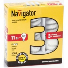 Лампа Navigator 94 421 NCL8-SF-11-827-E27/3PACK